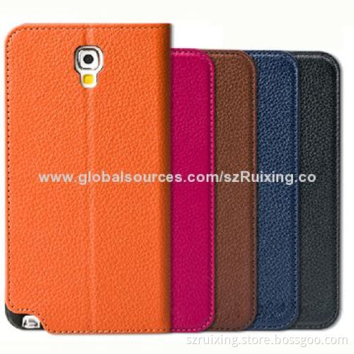 Genuine Leather Mobile Phone Cases for Samgsung Galaxy Note 3 Lite, Elegant Style